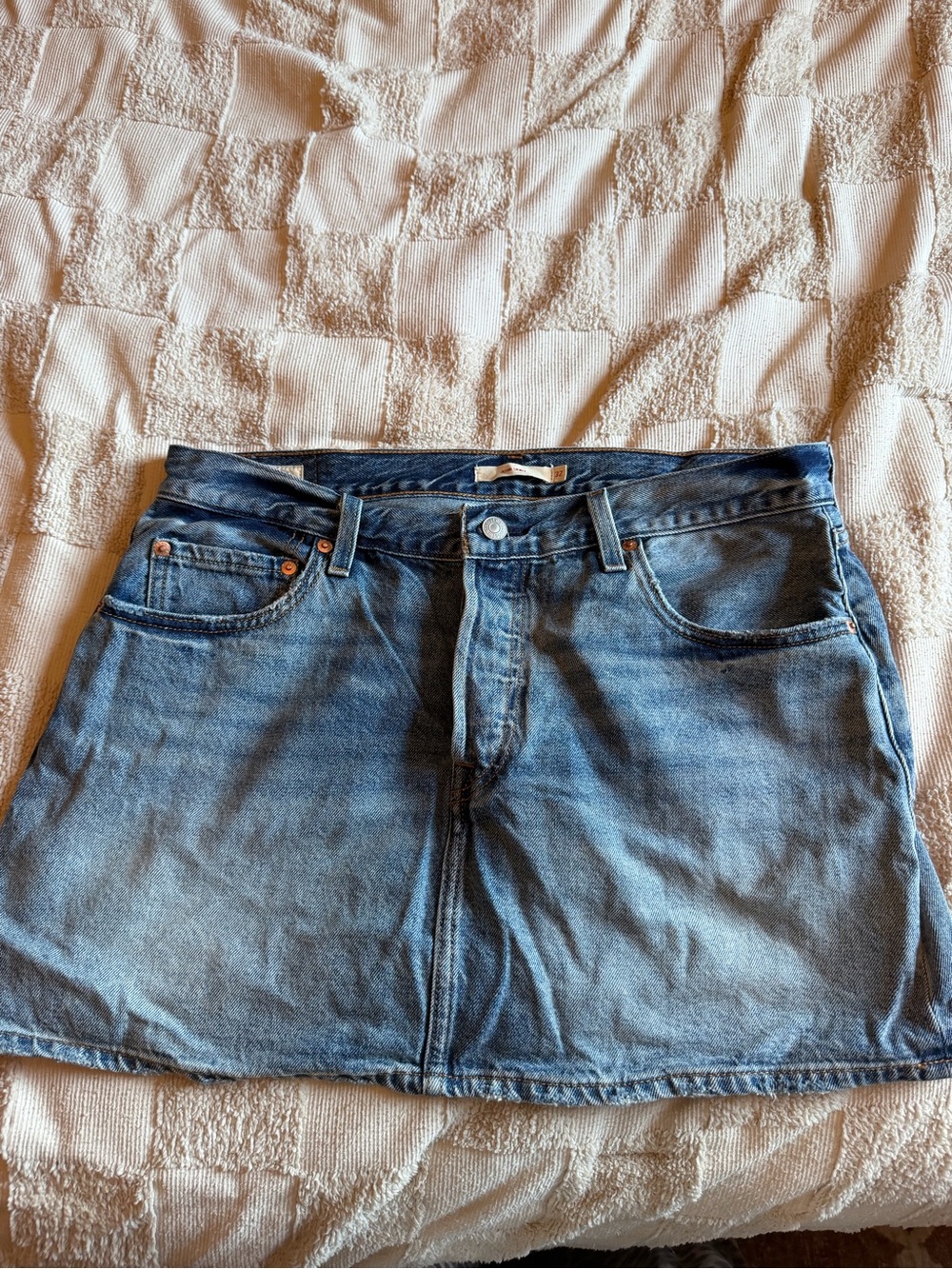 Levi's Blue Denim Mini Skirt